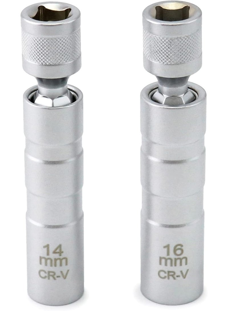 Magnetic rotating spark plug socket, standard spark plug socket disassembly tool, can rotate 360 degrees for maximum flexibility - Image 1
